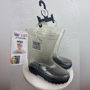 MUK LUK ZooBabies Kid NEW Rain Boot Little Girl Boy Waterproof‎ Clear Toddler 10